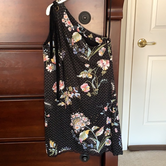 NWT ANTHROPOLOGIE Maeve Ashbury One shoulder Dress - Picture 9 of 12
